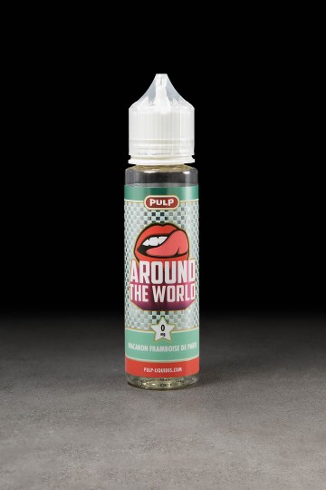 E-liquide Macaron Framboise de Paris 50ml AROUND THE WORLD PULP - ICI ET VAP