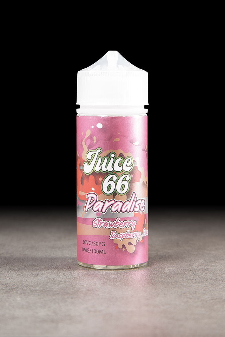 E-liquide Strawberry Raspberry Peach 100ml PARADISE JUICE 66 - ICI ET VAP E-liquide Strawberry Raspberry Peach 100ml PARADISE JUICE 66 - ICI ET VAP