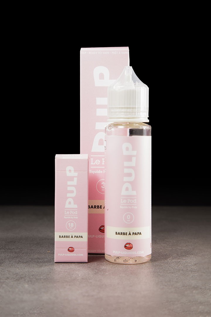 E-liquide Barbe à Papa Grand Format LE POD LIQUIDE BY PULP - ICI ET VAP E-liquide Barbe à Papa Grand Format LE POD LIQUIDE BY PULP - ICI ET VAP