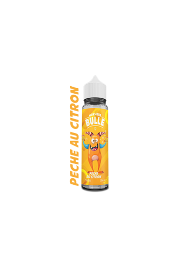E-liquide Pêche au Citron 50ml MONSIEUR BULLE LIQUIDEO - ICI ET VAP
