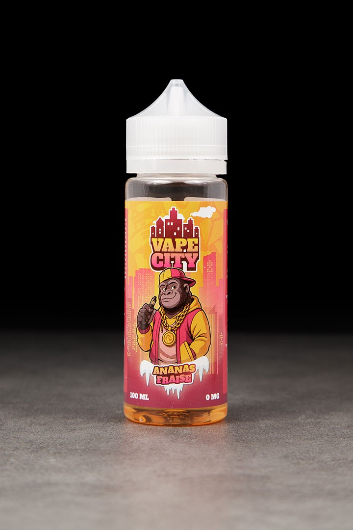 E-liquide Ananas Fraise 100ml VAPE CITY - ICI ET VAP