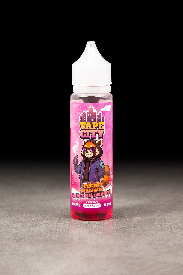 Pêche Mangue Fruit Du Dragon 50ml VAPE CITY - ICI ET VAP