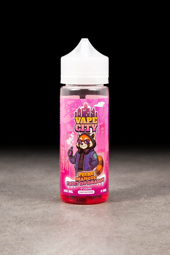 Pêche Mangue Fruit Du Dragon 100ml VAPE CITY - ICI ET VAP