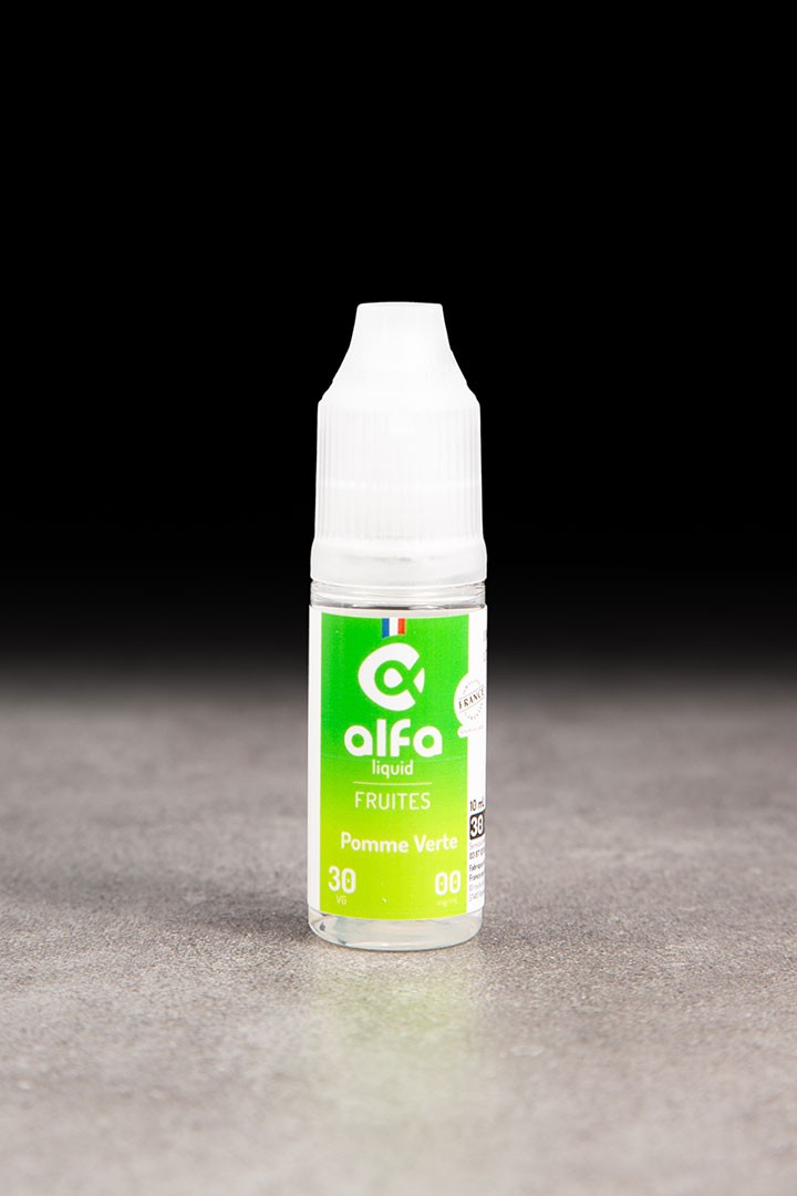 E-liquide Pomme Verte 10ml ALFALIQUID FRUITÉS - ICI ET VAP