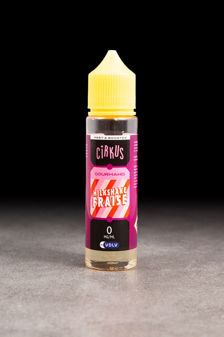 E-liquide Milkshake Fraise 50ml CIRKUS VDLV - ICI ET VAP